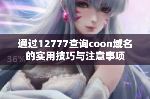 通过12777查询coon域名的实用技巧与注意事项