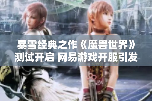 暴雪经典之作《魔兽世界》测试开启 网易游戏开服引发期待与波折