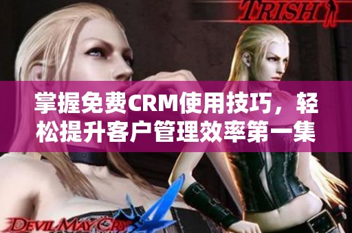 掌握免费CRM使用技巧，轻松提升客户管理效率第一集