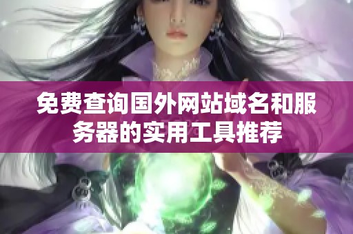 免费查询国外网站域名和服务器的实用工具推荐