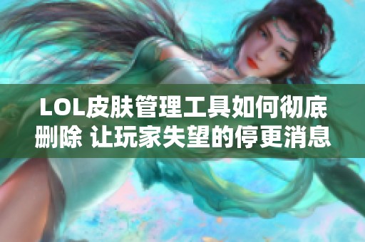 LOL皮肤管理工具如何彻底删除 让玩家失望的停更消息