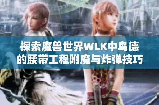 探索魔兽世界WLK中鸟德的腰带工程附魔与炸弹技巧教程