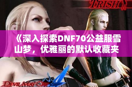 《深入探索DNF70公益服雪山梦，优雅丽的默认收藏夹分享》