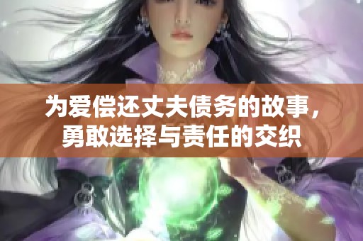 为爱偿还丈夫债务的故事，勇敢选择与责任的交织