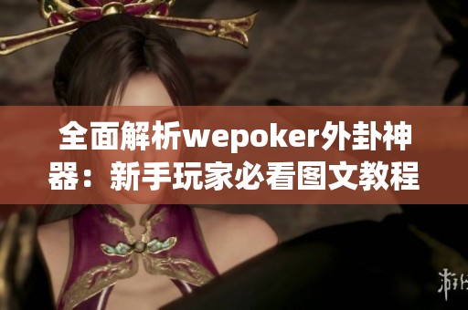 全面解析wepoker外卦神器：新手玩家必看图文教程