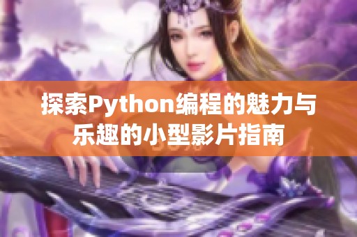 探索Python编程的魅力与乐趣的小型影片指南