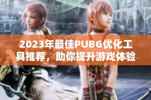 2023年最佳PUBG优化工具推荐，助你提升游戏体验