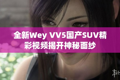 全新Wey VV5国产SUV精彩视频揭开神秘面纱