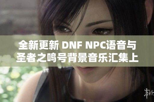 全新更新 DNF NPC语音与圣者之鸣号背景音乐汇集上线