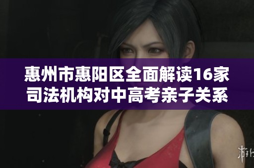 惠州市惠阳区全面解读16家司法机构对中高考亲子关系的影响与服务