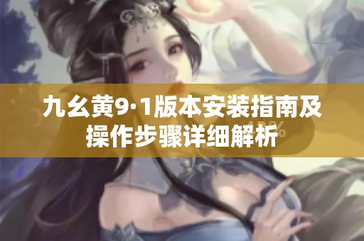 九幺黄9·1版本安装指南及操作步骤详细解析
