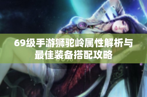 69级手游狮驼岭属性解析与最佳装备搭配攻略