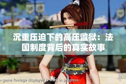 沉重压迫下的高压监狱：法国制度背后的真实故事