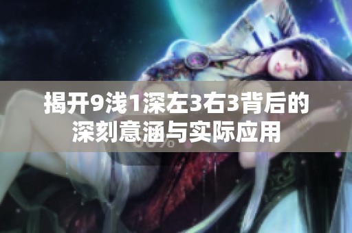 揭开9浅1深左3右3背后的深刻意涵与实际应用