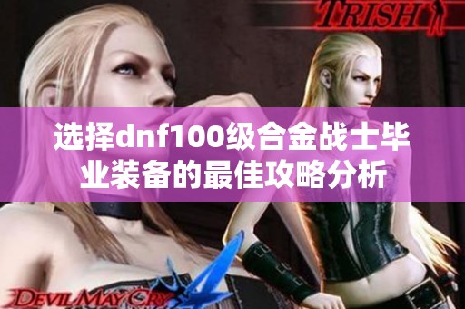 选择dnf100级合金战士毕业装备的最佳攻略分析