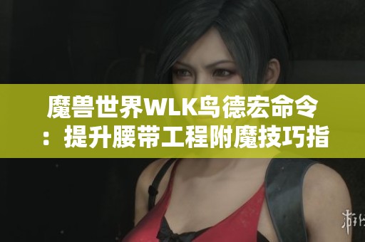 魔兽世界WLK鸟德宏命令：提升腰带工程附魔技巧指南
