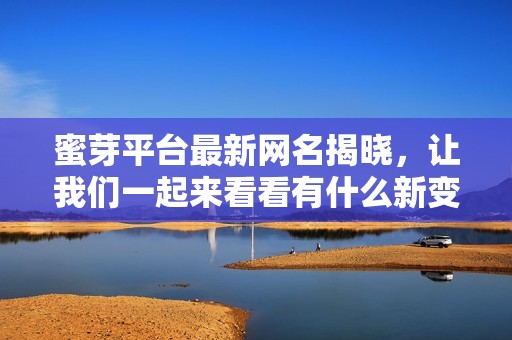 蜜芽平台最新网名揭晓，让我们一起来看看有什么新变化