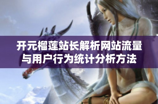 开元榴莲站长解析网站流量与用户行为统计分析方法