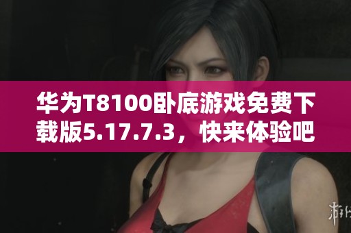 华为T8100卧底游戏免费下载版5.17.7.3，快来体验吧
