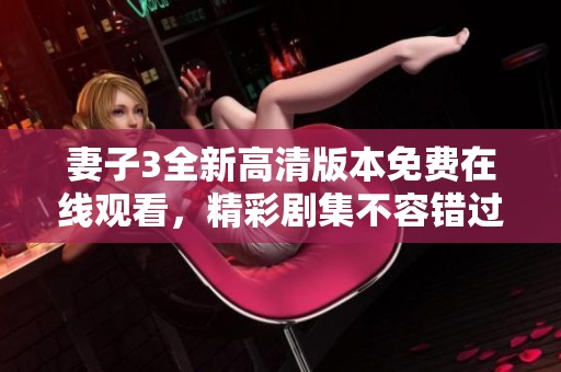 妻子3全新高清版本免费在线观看，精彩剧集不容错过