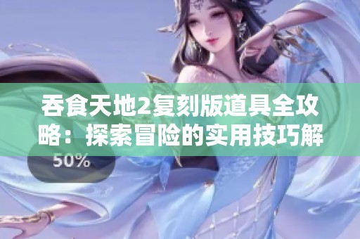 吞食天地2复刻版道具全攻略：探索冒险的实用技巧解析
