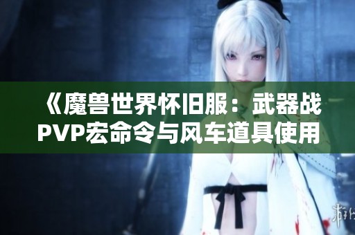 《魔兽世界怀旧服：武器战PVP宏命令与风车道具使用攻略》