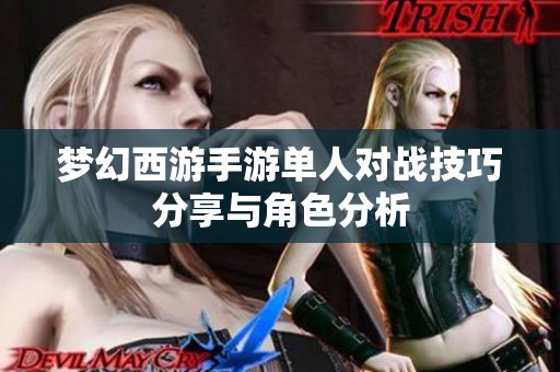 梦幻西游手游单人对战技巧分享与角色分析