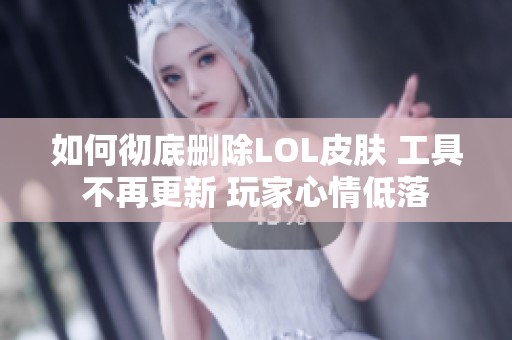 如何彻底删除LOL皮肤 工具不再更新 玩家心情低落