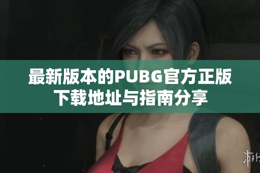 最新版本的PUBG官方正版下载地址与指南分享