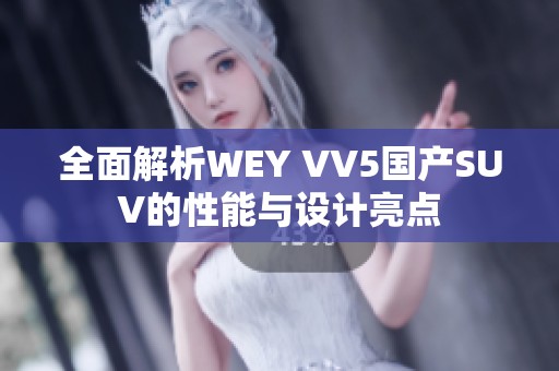 全面解析WEY VV5国产SUV的性能与设计亮点