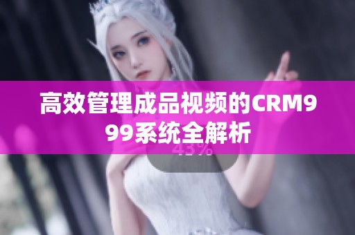 高效管理成品视频的CRM999系统全解析