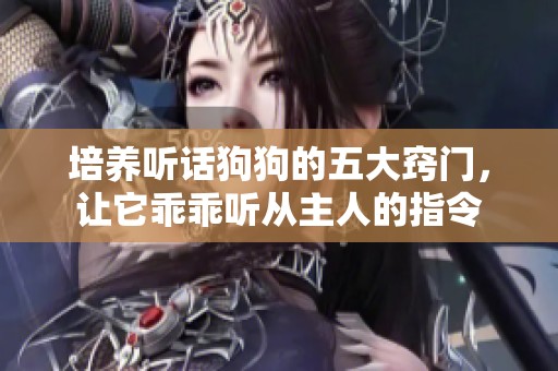 培养听话狗狗的五大窍门，让它乖乖听从主人的指令