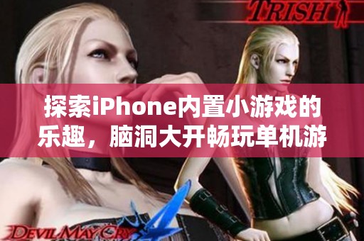 探索iPhone内置小游戏的乐趣，脑洞大开畅玩单机游戏指南