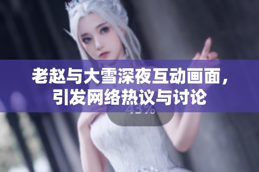 老赵与大雪深夜互动画面，引发网络热议与讨论