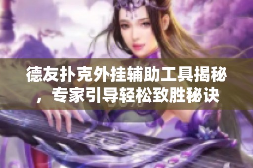 德友扑克外挂辅助工具揭秘，专家引导轻松致胜秘诀