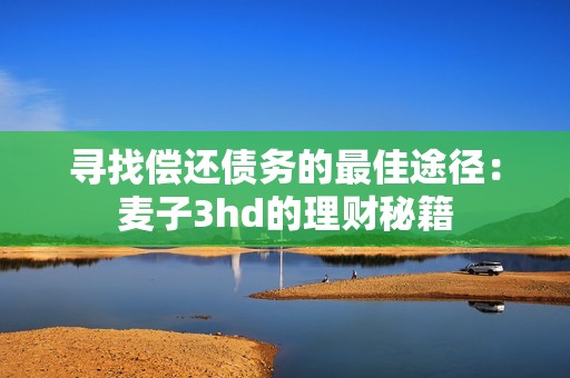 寻找偿还债务的最佳途径：麦子3hd的理财秘籍