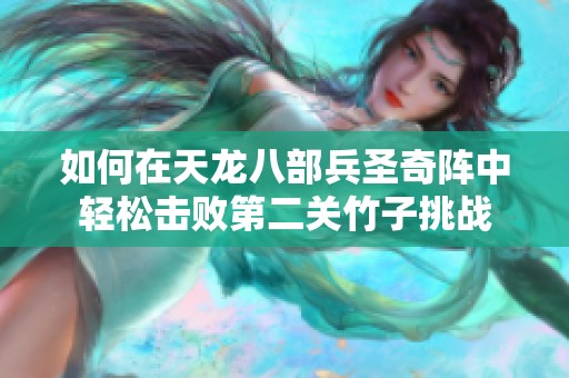 如何在天龙八部兵圣奇阵中轻松击败第二关竹子挑战