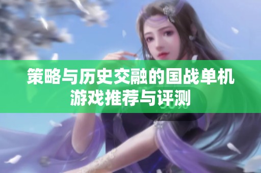 策略与历史交融的国战单机游戏推荐与评测