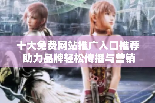 十大免费网站推广入口推荐 助力品牌轻松传播与营销