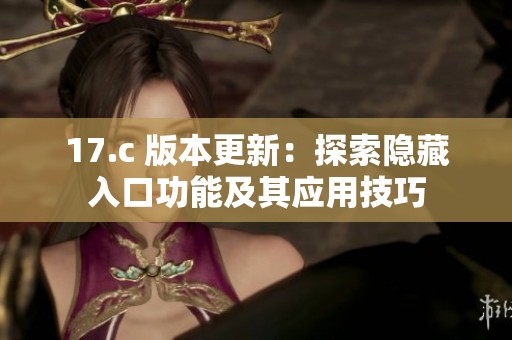 17.c 版本更新：探索隐藏入口功能及其应用技巧