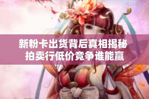 新粉卡出货背后真相揭秘 拍卖行低价竞争谁能赢