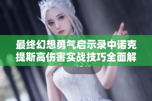 最终幻想勇气启示录中诺克提斯高伤害实战技巧全面解析