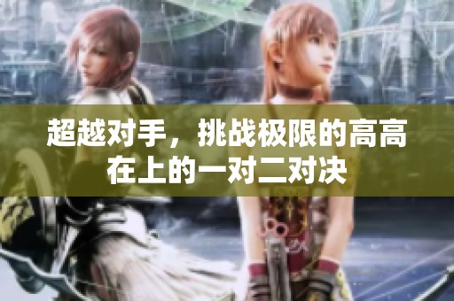 超越对手，挑战极限的高高在上的一对二对决