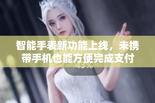 智能手表新功能上线，未携带手机也能方便完成支付