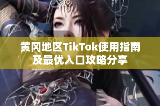 黄冈地区TikTok使用指南及最优入口攻略分享