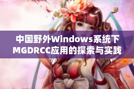 中国野外Windows系统下MGDRCC应用的探索与实践