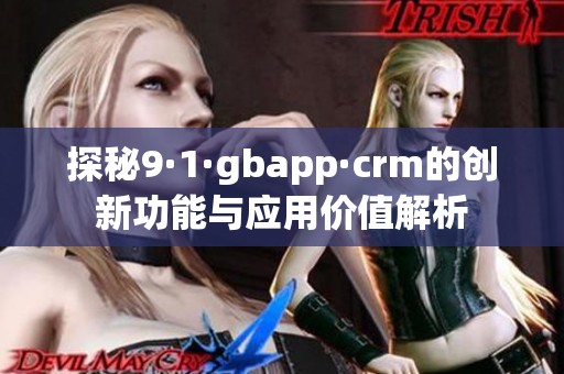 探秘9·1·gbapp·crm的创新功能与应用价值解析