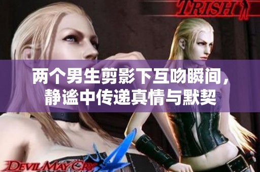 两个男生剪影下互吻瞬间，静谧中传递真情与默契