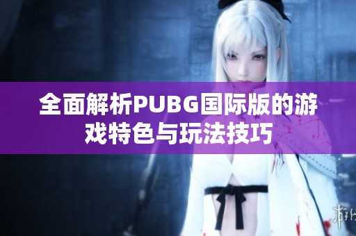 全面解析PUBG国际版的游戏特色与玩法技巧