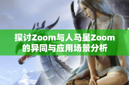 探讨Zoom与人马星Zoom的异同与应用场景分析